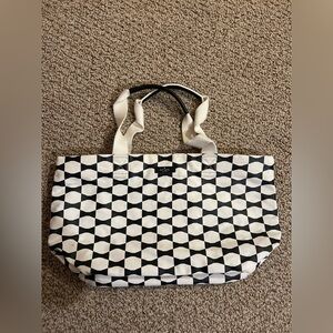 Kate Spade Geometric Black and White Tote